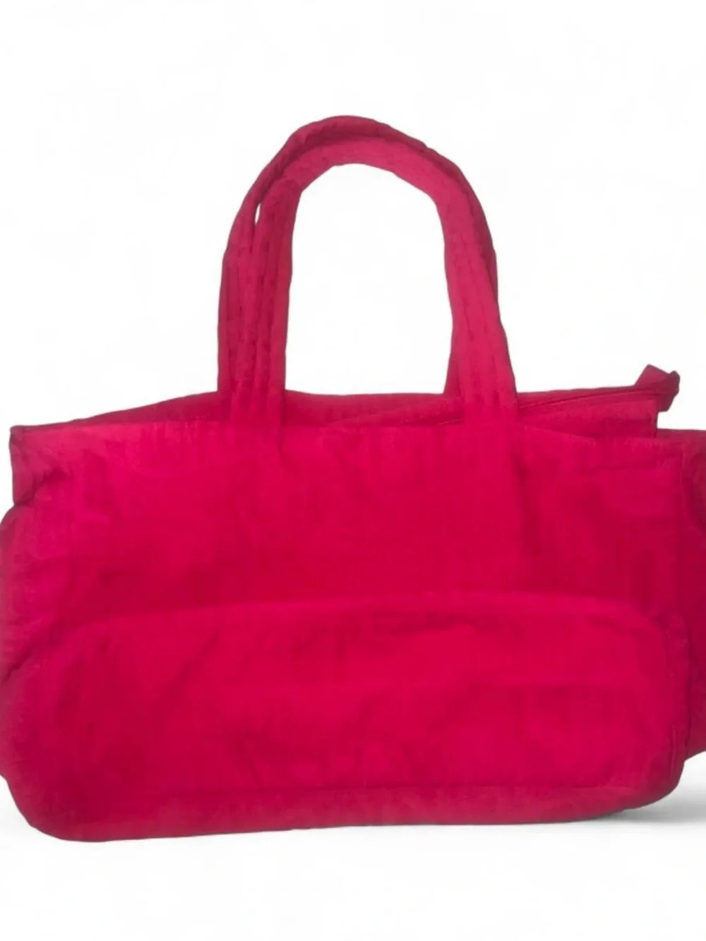 Victoria Secret bright pink terry cloth  tote